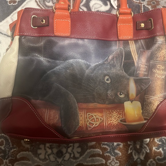 Bradford Exchange Shoulder Bag Cat painting for Women, - Picture 3 of 7
